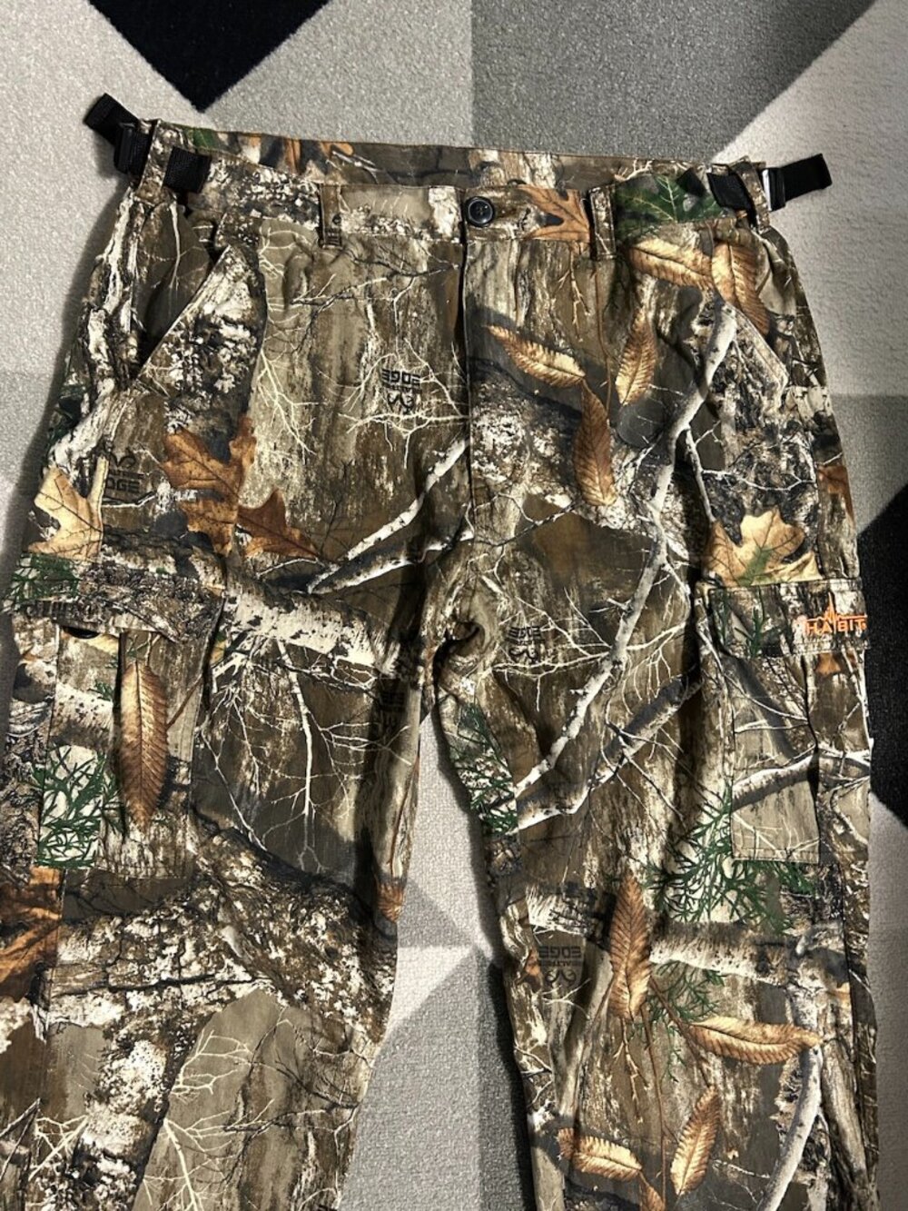 HABIT RealTree Edge Forest Camo Cargo Pants Men's Size XL Hunting Utility